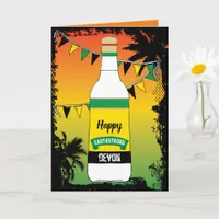 Happy Earthstrong Jamaican Birthday Greeting Card