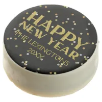 Elegant Happy New Year Glitter Sparkle Confetti Chocolate Covered Oreo
