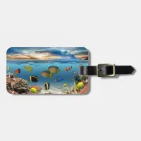 Underwater Coral Reef Tropical Fish Luggage Tag