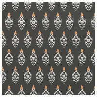 Hoopoe Bird Geometric Pattern Fabric