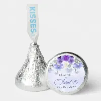 Rustic Floral Purple Lilac Butterflies Sweet 16 Hershey&#174;'s Kisses&#174;