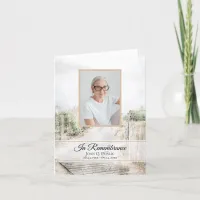 Boardwalk to Beach Funeral Memorial Sympathy Thank You Card