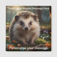 Personalized Hedgehog Cute Customizable Gift Magnet