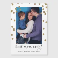 Pretty Confetti Mothers Day Photo Card