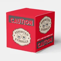 CAUTION Eyeballs Red Halloween Party Spooky Candy Favor Boxes