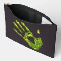 Glowing Ghoul Handprint Accessory Pouch