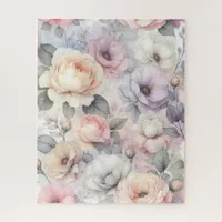 Elegant Rose Blossoms Jigsaw Puzzle