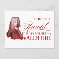 EDITABLE Classical Music w/ Handel Valentine Card