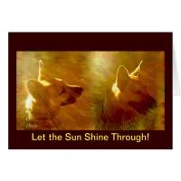 Shine On Me German Shepherd Get Well Card