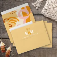 Sunshine Typography Wedding Abstract Butter ID1048 Envelope