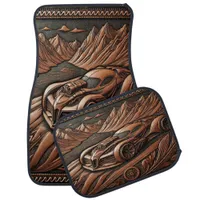 Timeless Muscle Car in Scenic Valley Car Floor Mat