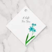 Simple Minimalist Wildflower Boho Chic Favor Tags