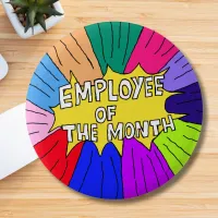 Employee of the month badge boss pin workers star