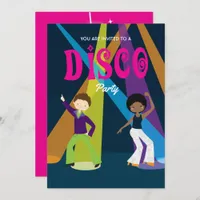 Disco Birthday Party invitation