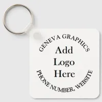 Add Your Logo and Business Information Keychain