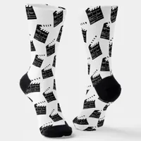 Hollywood Movie Filmmaker Fun Clapperboard Socks