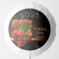 2025 wishes with fireworks and bubbles balloon