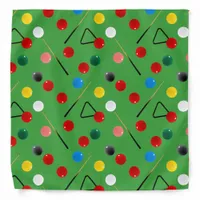 Snooker Fan Colorful Patterned Bandana