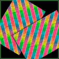 [Fun with Stripes] Pattern #1 Rainbow Decoupage Tissue Paper