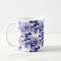 Marvelous Seamless Pattern of Lilac Perennials Coffee Mug