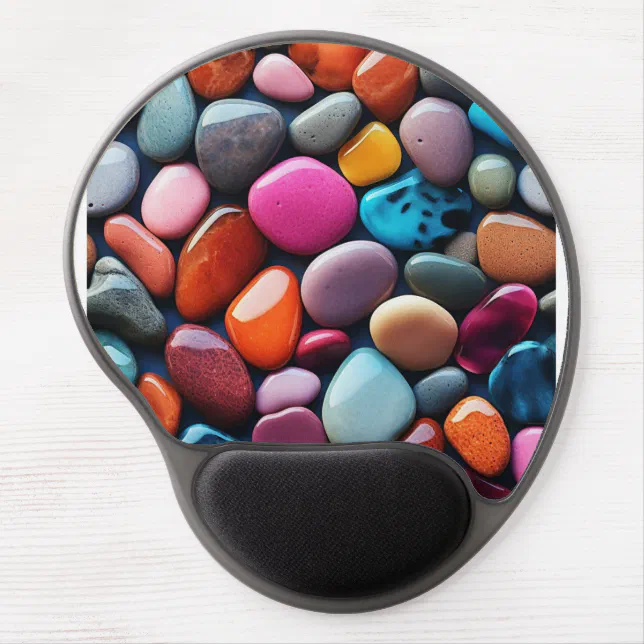 Colored Pebbles Gel Mouse Pad