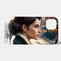 Italian Woman in Naples Portrait Oil Painting Case-Mate iPhone Case