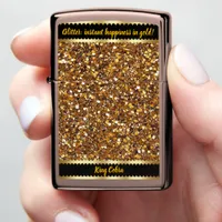 Gold glitter lighter sparks indoor creativity