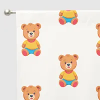 Cute Teddy Bears Pattern Playroom Nursery Bedroom Blackout Curtains