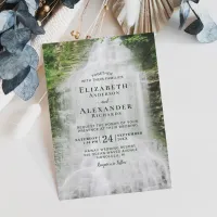 Beautiful Waterfall Country Wedding Invitation