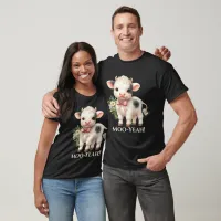 Moo-Yeah Funny Baby Cow T-shirt