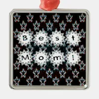 Best Mom Stars in Neon Ornament