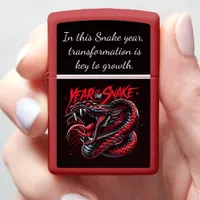 Celebrating the vibrant Year of the Snake in 2025 Zippo Lighter