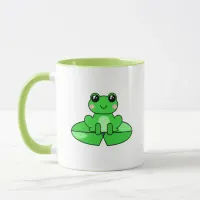 Personalized Cute Frog | Name in Heart Mug