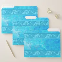 Celtic Knotwork Fish in Blue File Folder