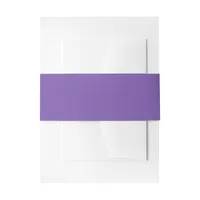 Purple Invitation Belly Band