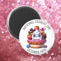 National Dessert Day October 14th Magnet