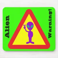 Alien Warning Mouse Pad