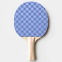 Dark and Light Blue Square Tiles Ping Pong Paddle