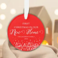 New Home Joy - Personalized First Christmas  Ornament