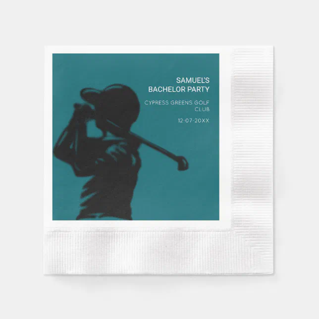 Black golfer Golfing Trip Bachelor Party minimal