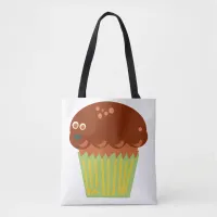 Mad About A Giant Muffin Cartoon Fun Tote Bag