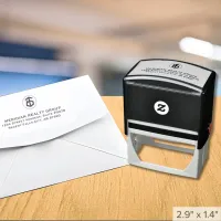 Custom Real Estate Logo Self-Inking Stamp