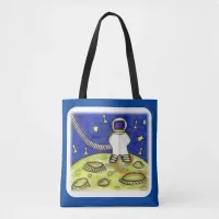 Space Fun Astronaut Board Game Piece  Tote Bag