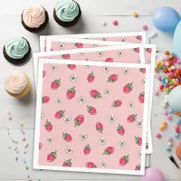 Strawberry Baby Shower Berry Sweet Fruit  Napkins