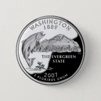Faux Washington State Quarter Button