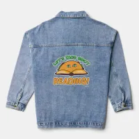 Taco Bout Reading Fun Book Love Character Denim Jacket