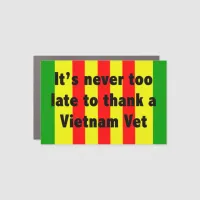 Thank a Vietnam Vet, Viet Nam Flag Car Magnet