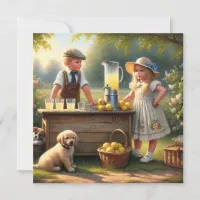 Old-Fashioned Lemonade Stand Have a Good Summer Card