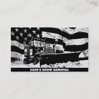 *~* Snow Removal Grunge Truck AP74  Business Card