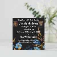 Wedding Reception Wild Animal  Invitation